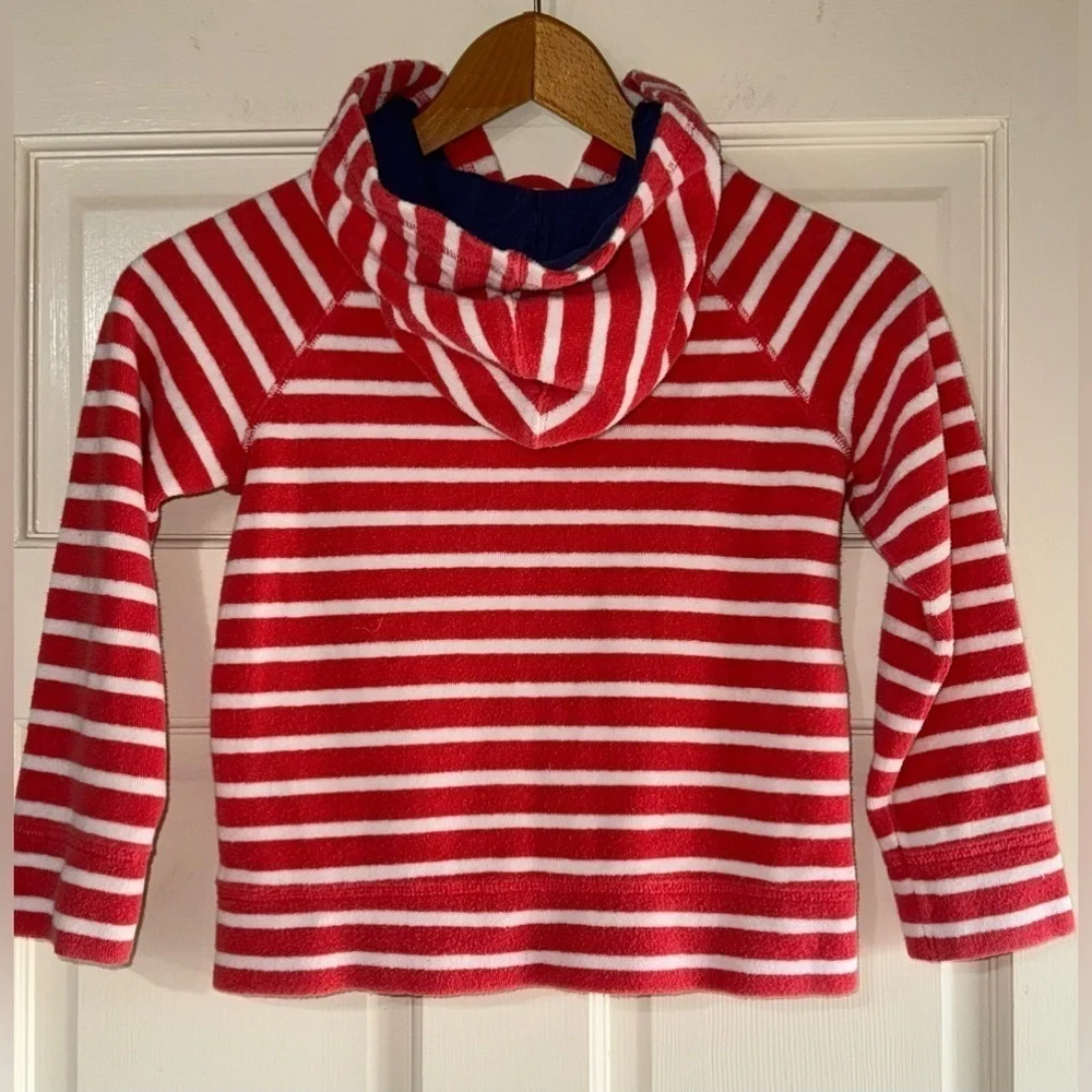 Mini Boden Terry Cloth 7/8 Red/White/Blue Jacket and Pants